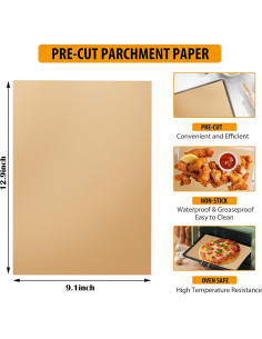 200 Hojas de Papel Pergamino Pre-cortado 23x33cm HOFHTD 2