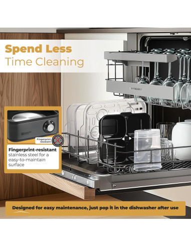 Hervidor de Huevos Eléctrico Annie & Mia, Acero Inoxidable, 8 Huevos