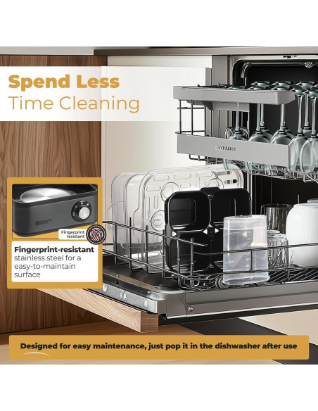 Hervidor de Huevos Eléctrico Annie & Mia, Acero Inoxidable, 8 Huevos