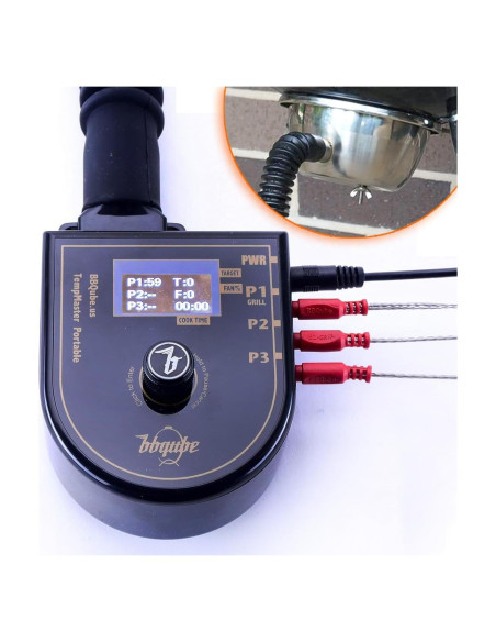 Controlador de Temperatura BBQube TempMaster 12V con Ventilador