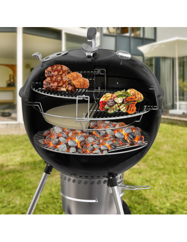 Kit Parrilla Kettle Skyflame Acero Inoxidable 22" con Deflectores