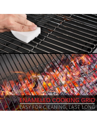 Parrilla de Carbón Kendane CA-30 con Estante Lateral 322.6 cm