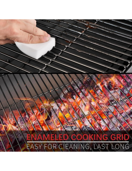 Parrilla de Carbón Kendane CA-30 con Estante Lateral 322.6 cm