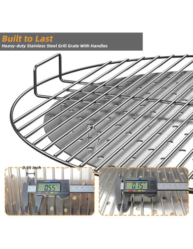 Repuesto Parrilla Acero Inoxidable 22" Benzoyl para Weber