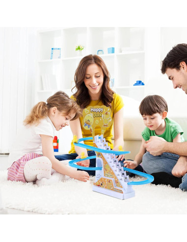 Juguete Eléctrico de Patito que Sube Escaleras BuerKeo