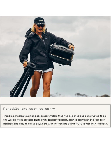 Horno de Pizza Portátil Gozney Tread Gas Propano 12" + Paleta