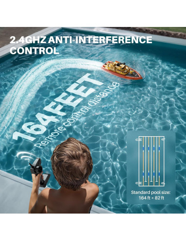 Barco de Control Remoto SYMA Q14 Bombero 40 cm 15 km/h