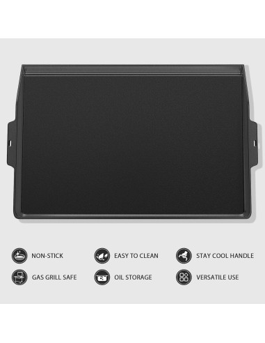 Plancha de Hierro Fundido Enameleda Utheer 58.4x40.6cm Antiadherente