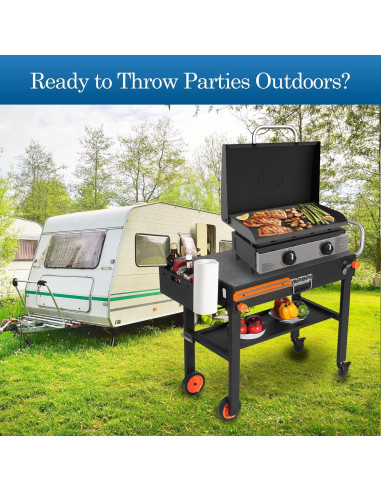 Carrito de Mesa Plegable para Parrilla EsFrondo YP 39A-001