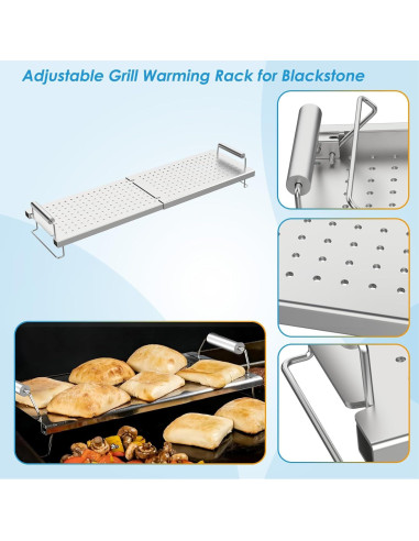 Parrilla Calentadora Acero Inoxidable BBQration 15-25" para Blackstone