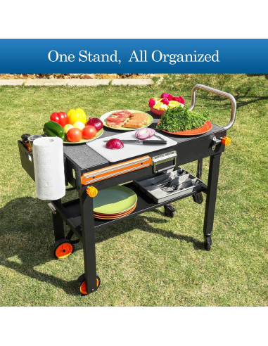 Carrito de Mesa Plegable para Parrilla EsFrondo YP 39A-001