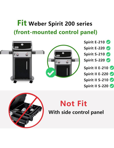 Barras de Sabor Hongso 7635 para Parrilla Weber Spirit 200