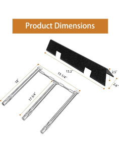 Piezas de Repuesto para Parrilla Weber Spirit II 300 - Barras Saborizadoras 7636 y Quemador 69787 2