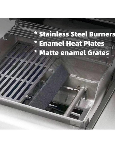 Reemplazo Parrilla Firsgrill para Weber Spirit E-210 E-220 44.5 cm