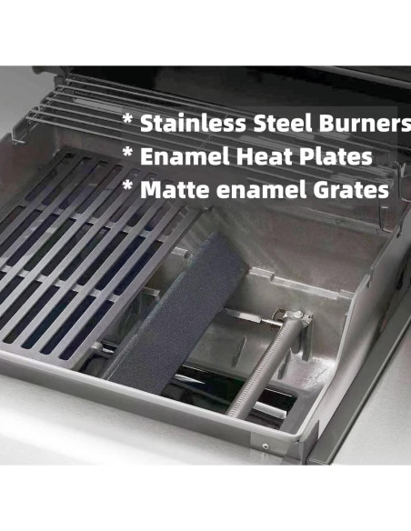 Reemplazo Parrilla Firsgrill para Weber Spirit E-210 E-220 44.5 cm