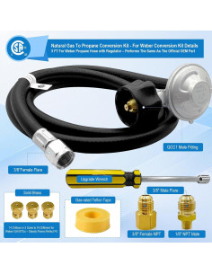 Kit de Conversión de Gas Natural a Propano Sekvira 5FT para Weber 2