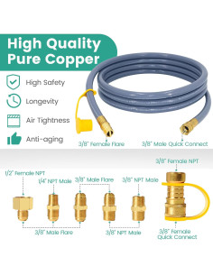 Kit de Conversión de Propano a Gas Natural Hosile 3.66m 2