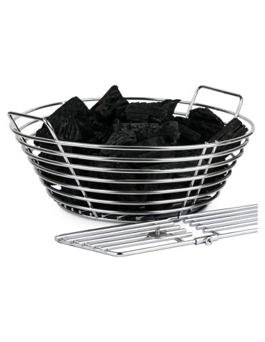 Cesta de Ceniza de Carbón Inoxidable Dallden para Big Green Egg