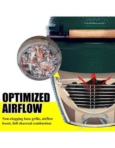Cesta de Ceniza de Carbón Inoxidable Dallden para Big Green Egg