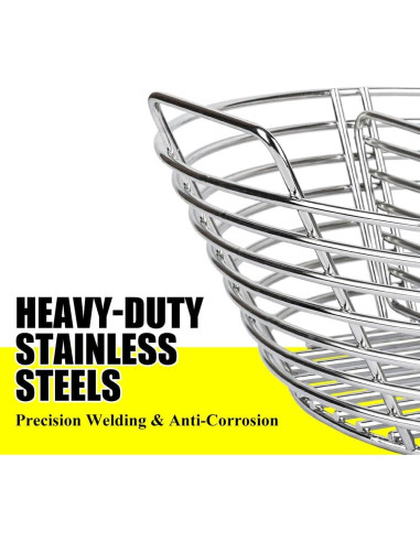 Cesta de Ceniza de Carbón Inoxidable Dallden para Big Green Egg