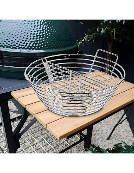 Cesta de Ceniza de Carbón Inoxidable Dallden para Big Green Egg