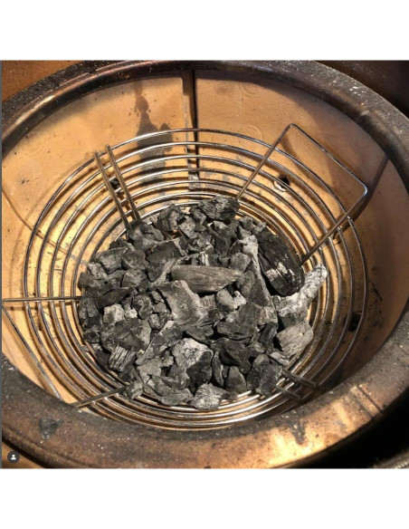 Cesta de Ceniza de Carbón Inoxidable Dallden para Big Green Egg