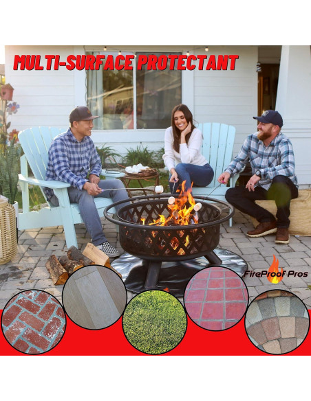 Protector de Fogata Redondo 91.44 cm FireProof Pros 6 mm