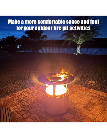 Deflector de Calor BBQ-PLUS para Estufa de Fuego 19.5" Acero Inoxidable