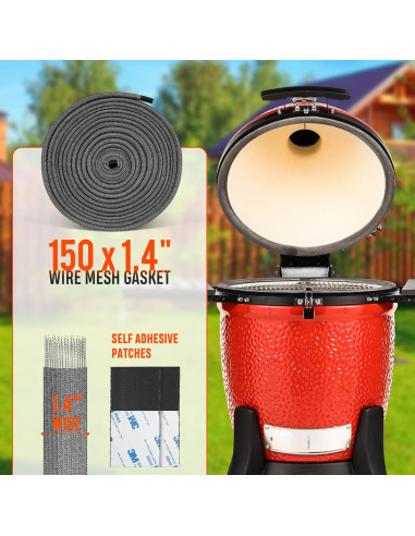 Kit Junta de Malla de Alambre Onlyfire para Kamado Joe Classic 381 cm