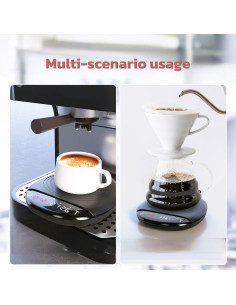 Balanza Digital de Café HICHOR 2kg 0.1g Precisión Negra 2