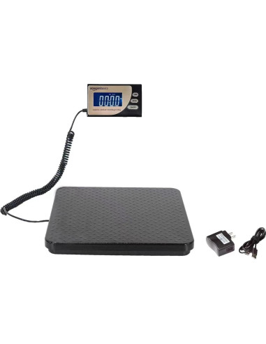 Báscula Postal Digital Amazon Basics 200 kg Plataforma Aluminio