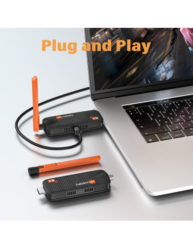 Transmisor HDMI Inalámbrico WELUSOPU 1TX+3RX 50m 4K/1080p