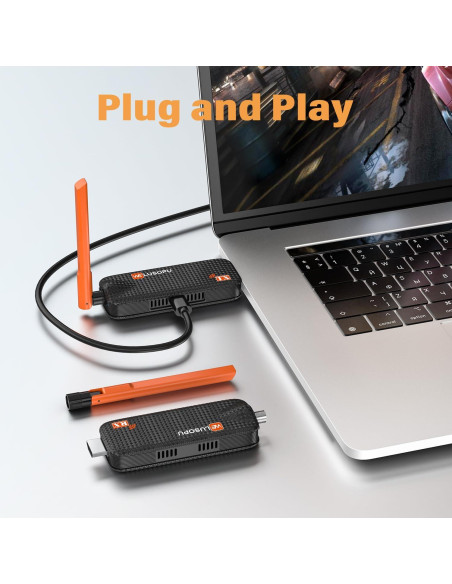 Transmisor HDMI Inalámbrico WELUSOPU 1TX+3RX 50m 4K/1080p