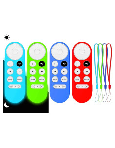 4 Fundas Protectores para Control Remoto Chromecast Google TV