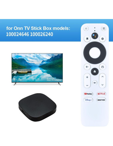 Control Remoto por Voz PZL para Onn 4K Streaming Box