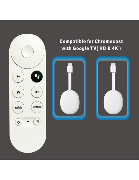 Control Remoto Reemplazo G9N9N para Google Chromecast 4K