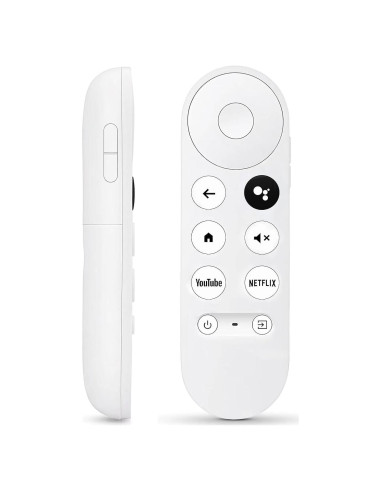Control Remoto de Voz AieSHOP para Google Chromecast 4K Nieve