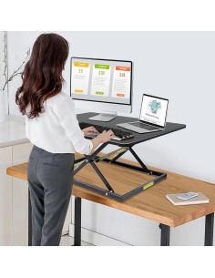 Escritorio Elevador STANDNEE Ajustable en Altura Negro 32in 2