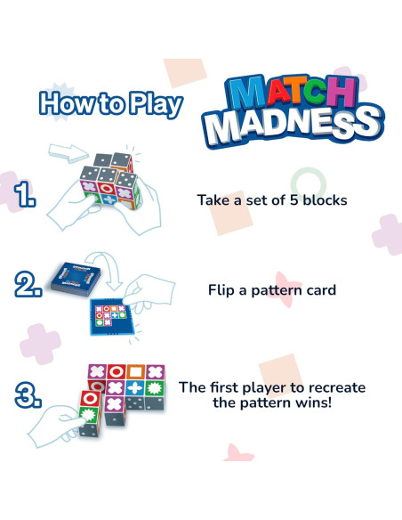 Juego de Mesa Foxmind Match Madness - Emparejamiento Visual