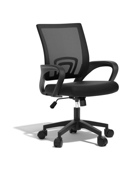 Silla de Oficina Ergonómica Polias Negra - Soporta 150kg
