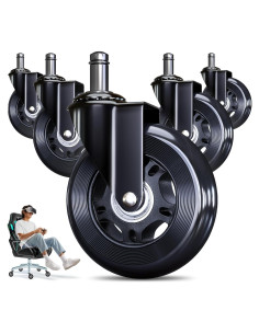 Ruedas de Reemplazo para Sillas de Oficina BuffMod 7.62 cm