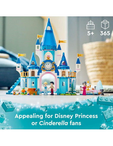 LEGO Castillo de Cenicienta Disney 43206 con 3 Mini Muñecas