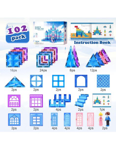 Azulejos Magnéticos Soyee 102 Piezas Castillo Princesa 2