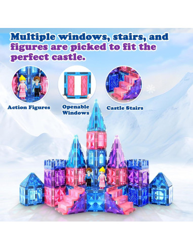 Azulejos Magnéticos Soyee 102 Piezas Castillo Princesa