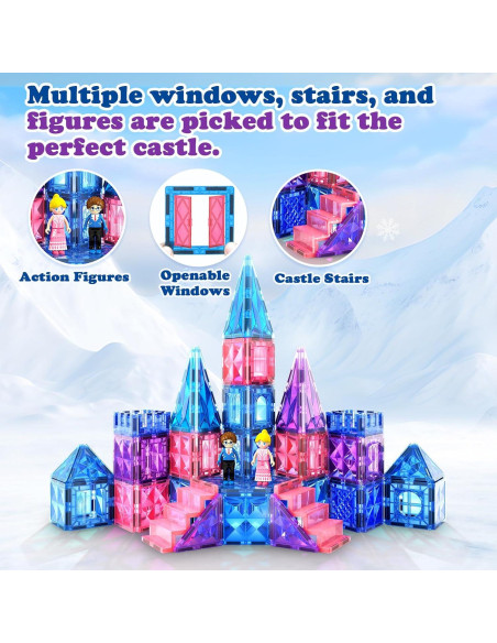 Azulejos Magnéticos Soyee 102 Piezas Castillo Princesa