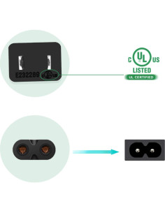 Cable de Alimentación 2 Clavijas TPLTECH 1.83m para Impresoras Epson 2