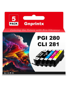 Cartuchos de Tinta Gnprintx PGI-280 CLI-281 Compatible Canon
