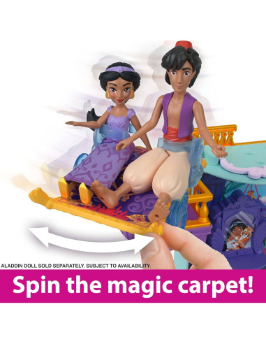 Castillo apilable Jasmine Mattel con muñeca y accesorios