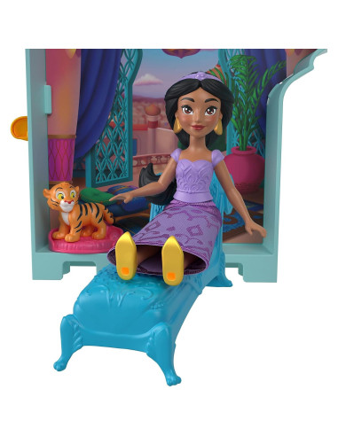 Castillo apilable Jasmine Mattel con muñeca y accesorios