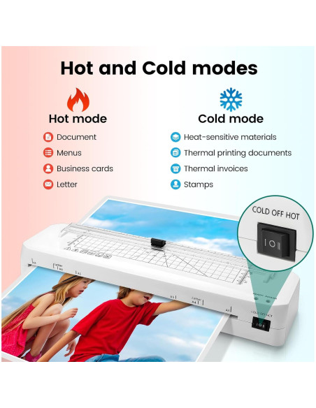 Máquina Laminadora A3 BAYGE LAM00004 Calentamiento Rápido 70s